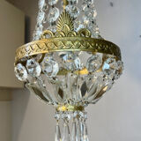 Small basket chandelier hot air balloon