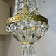 Small basket chandelier hot air balloon