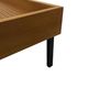 Lit d'appoint vintage en bouleau design métal années 60