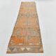 3x11 Orange & Green Oriental Vintage Runner Rug, 85x347Cm