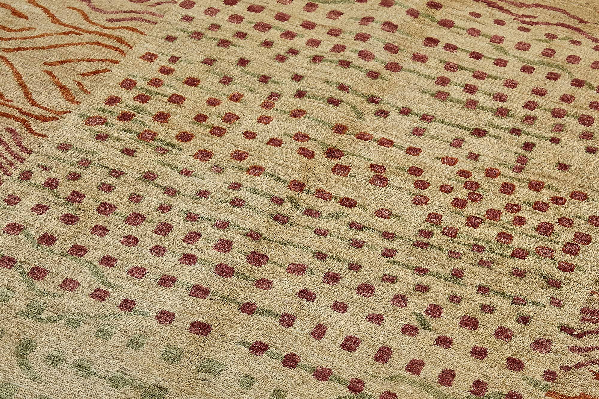 Tapis Oushak en laine noué à la main, 165 cm x 231 cm