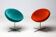 Unique chairs Tramontana Jade and Ember Velvet Verner Panton C1