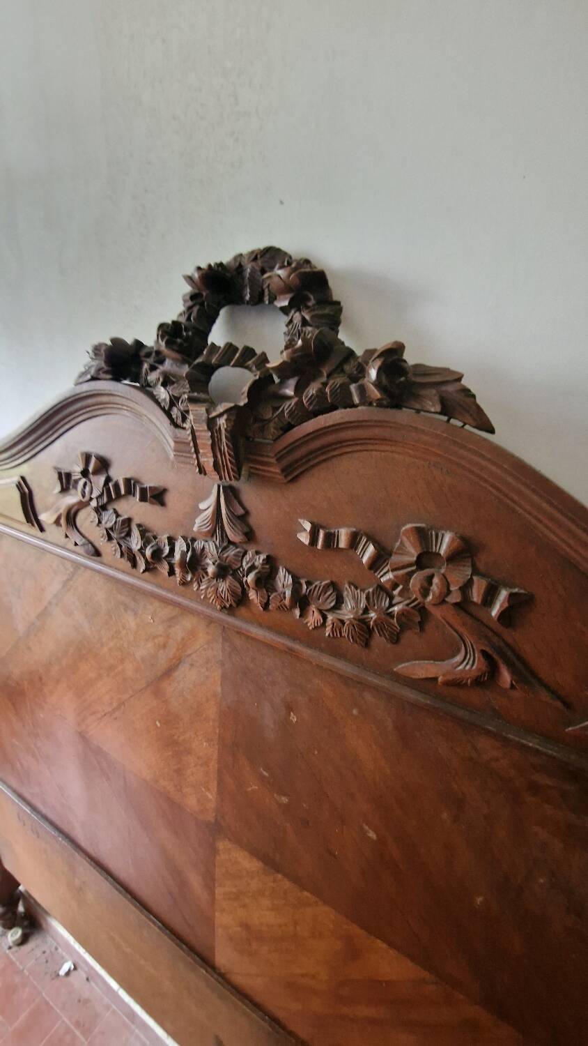 Louis XV style rocaille headboard