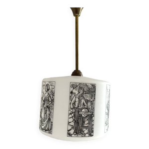 Suspension années 50-60 - noir