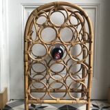 Vintage rattan bottle holder