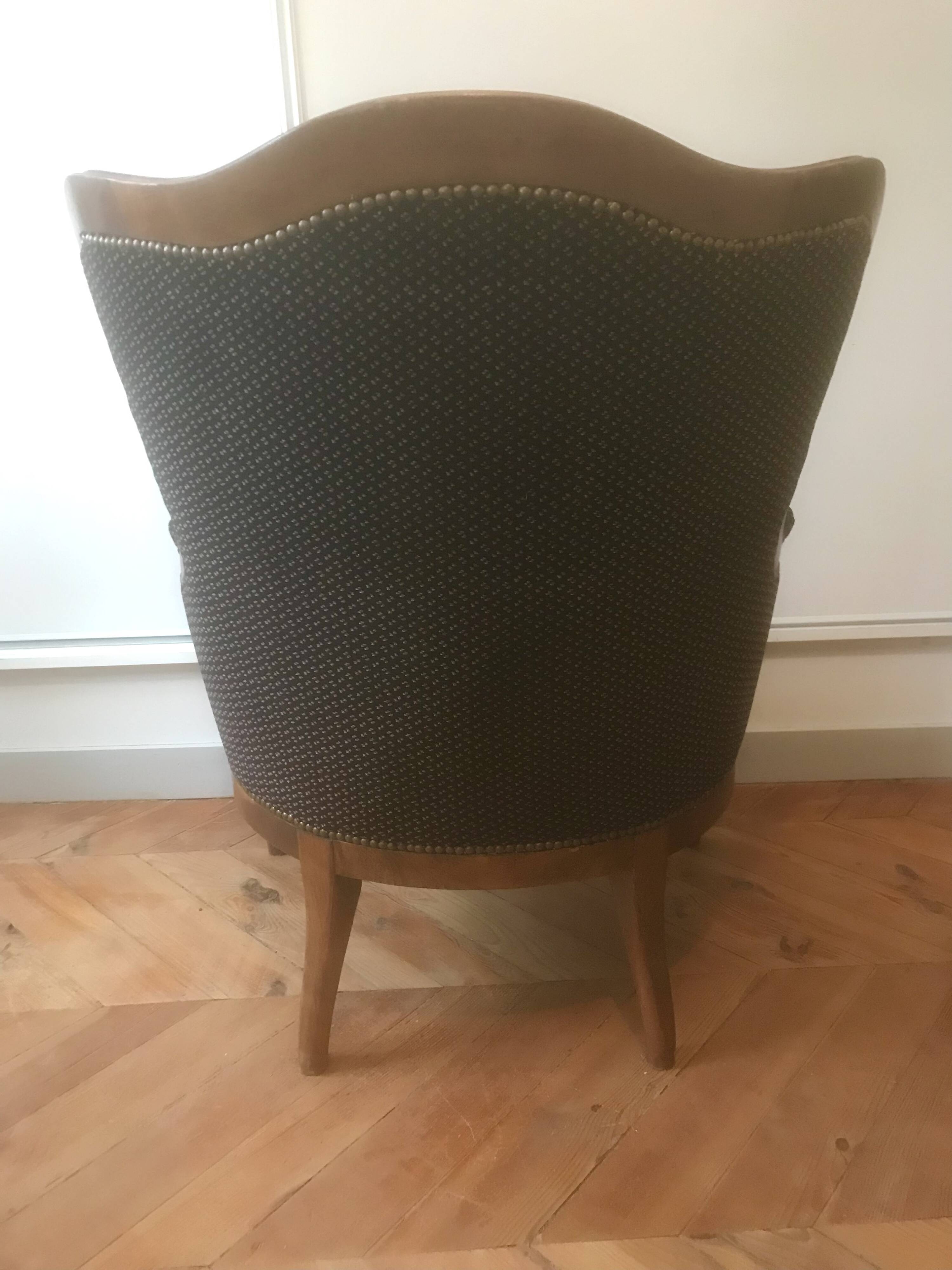 Louis XV style armchair with earpieces