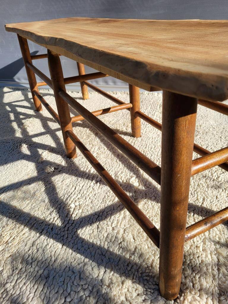 Farmhouse bench-table with a natural feel