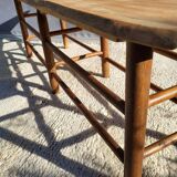 Farmhouse bench-table with a natural feel