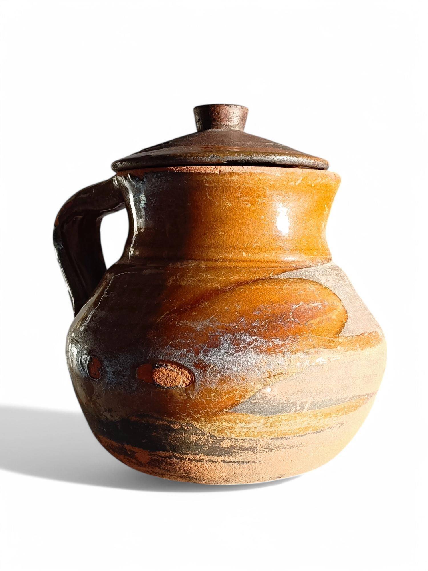 Rustic Terracotta Cooking Olla, Hand-Crafted, Spanish, 19th Century