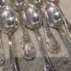 12 silver-plated metal teaspoons by silversmith Francois Frionnet Florian