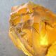 Vintage Italian Yellow Sculpture Lamp, 70s