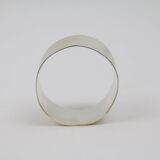 Dot towel ring and solid silver guilloches