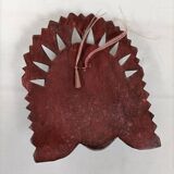 Traditional women's mask - Wood and gold paint