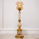 Vintage Marble and Brass Table Lamp - Elegant Classic Design