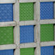 Screen art deco wood and glass colores piece of origin india