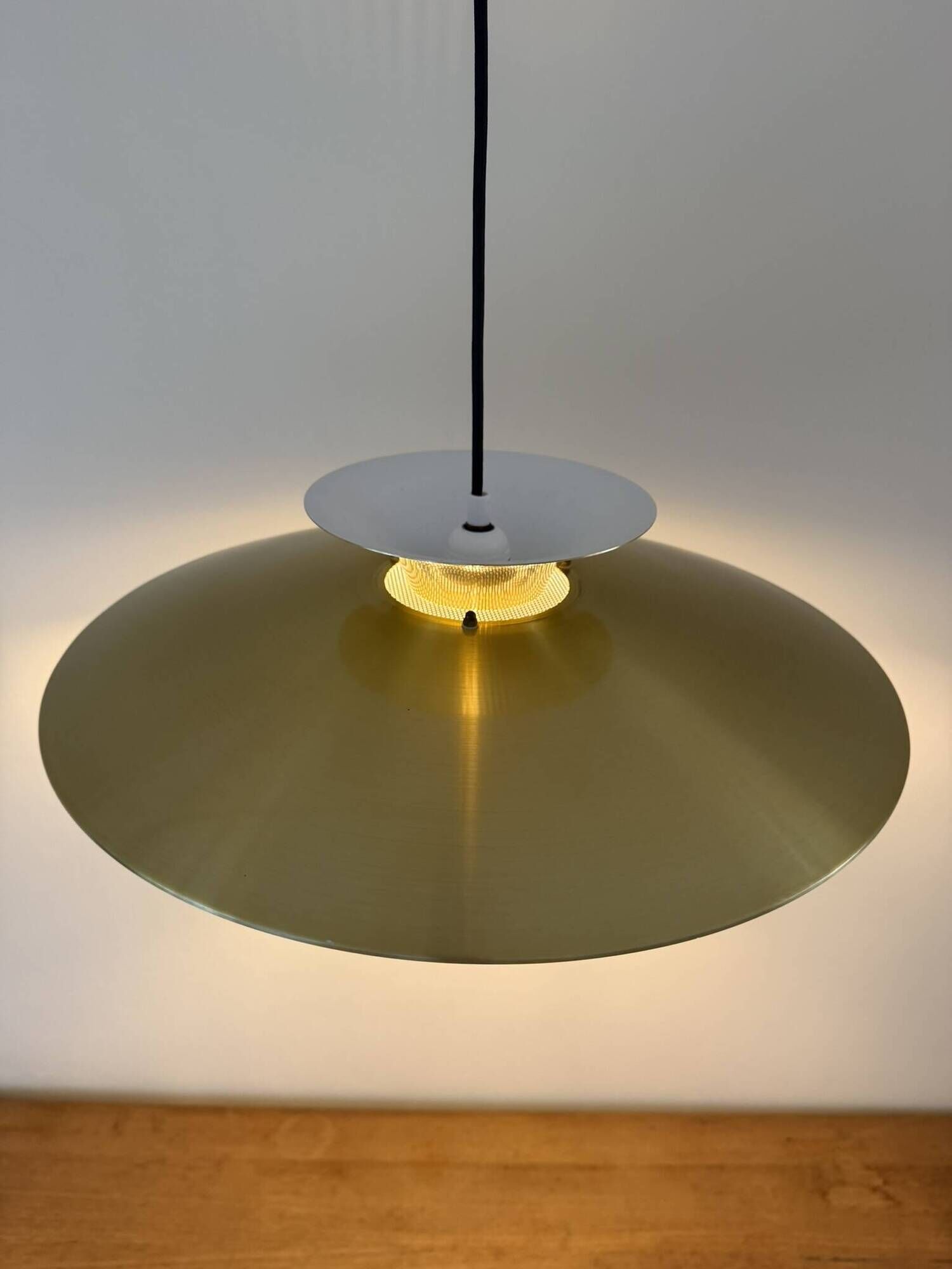 Vintage Danish gold pendant - Louis Poulsen style - Danish design lamp