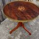 Vintage Neoclassical wooden Game Table-Side Table- Inlay Work-60s