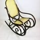 Vintage Brown Rocking Chair by Michael Thonet