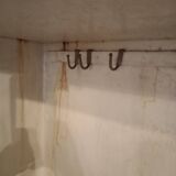 antique metal cabinet two doors