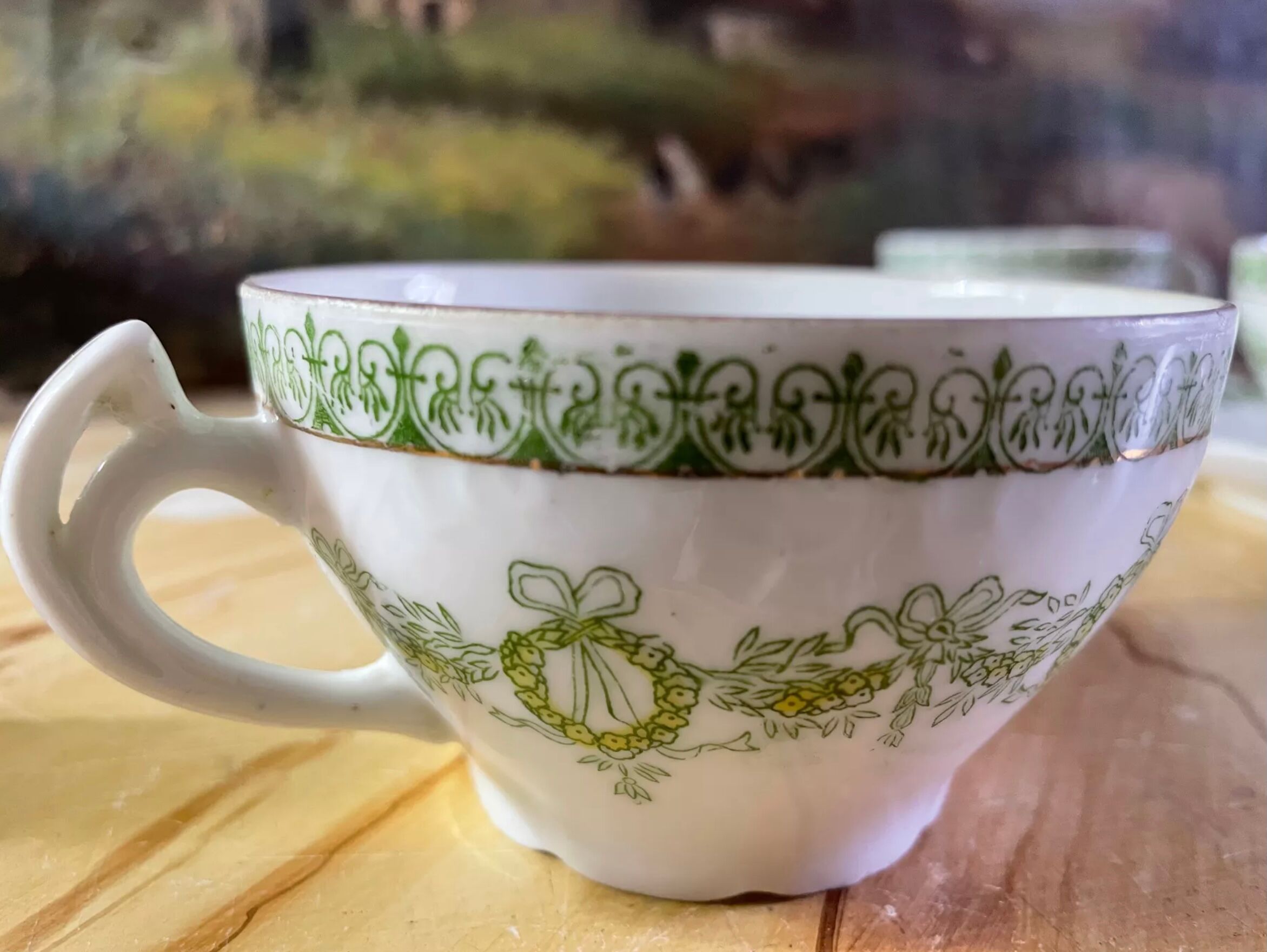 Fine porcelain tea cups