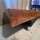 Rectangular coffee table in elm burl