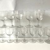 12 mismatched glasses