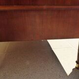 Old wardrobe with marquetry 2 mirror doors