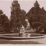 Photo albuminé Fontana Del Mosé Roma Italie vers 1880