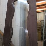 Old glass shop door in oak