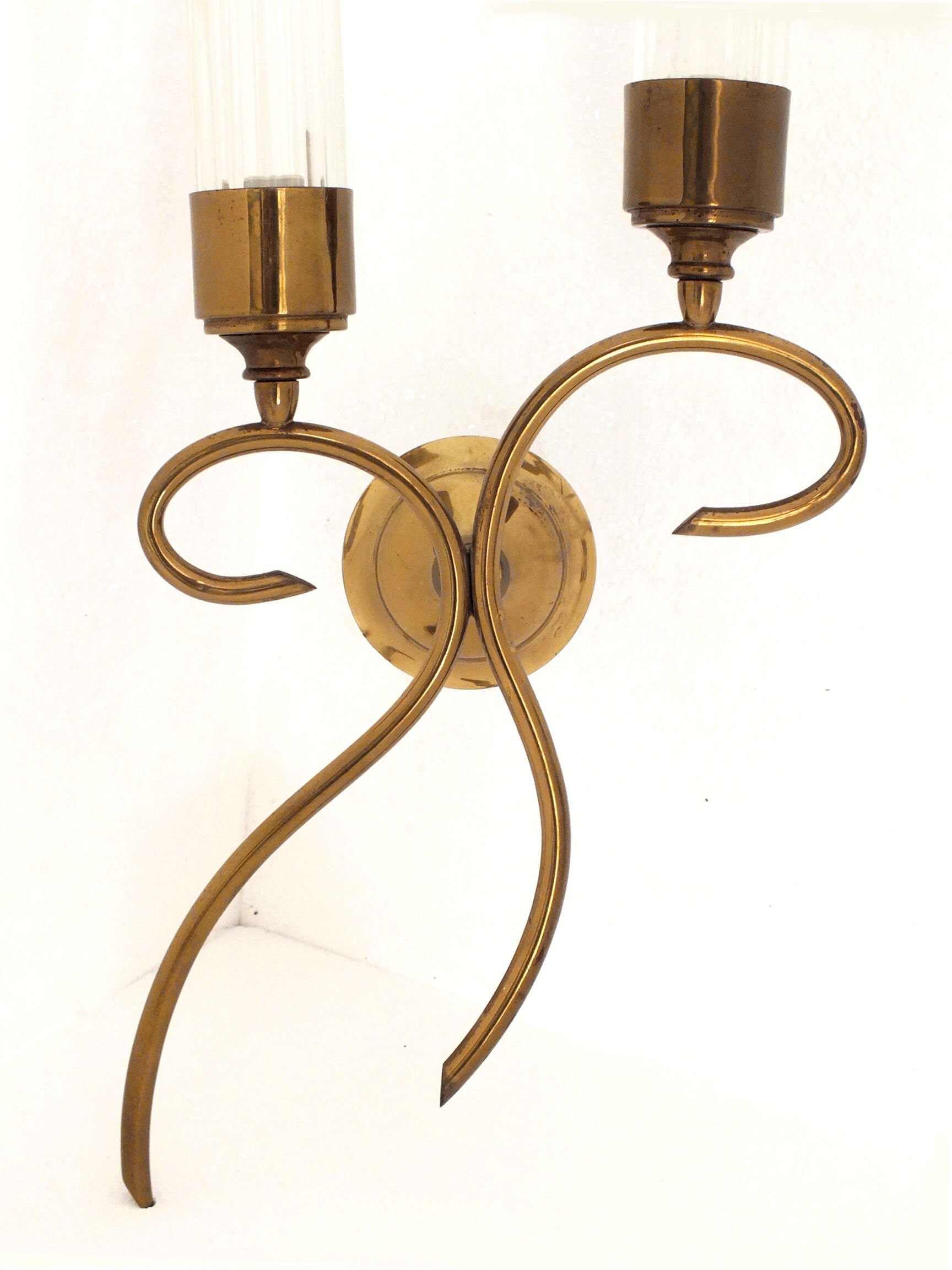 Angelo Lelli design three wall lamps by Arredoluce Italy 1950