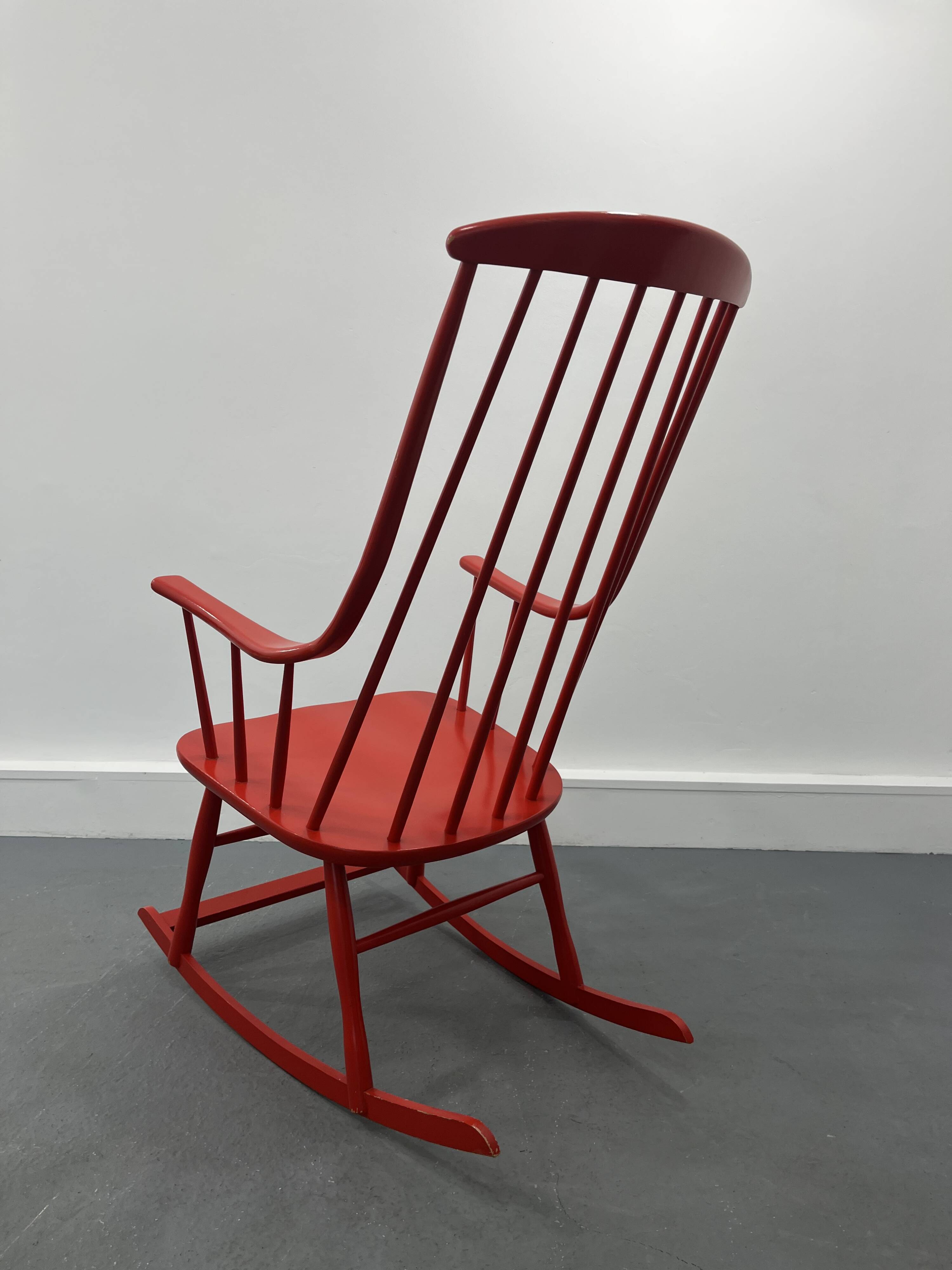 Scandinavian Rocking CHair , 1970 S
