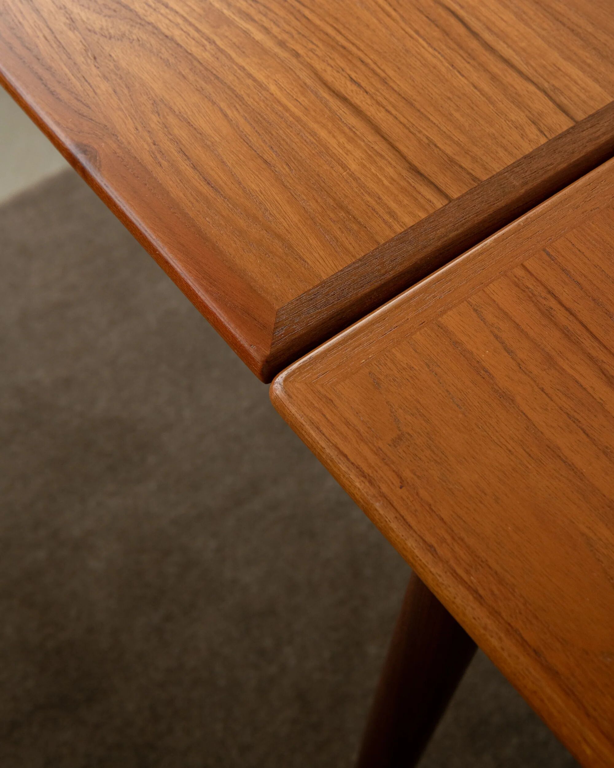 Danish modern teak extendable dining table model 24 by Ansager Møbler 1960s
