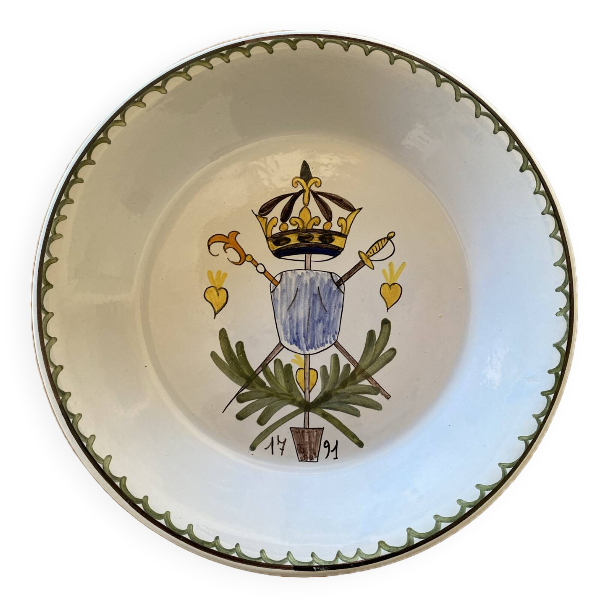 Decorative plate 1791