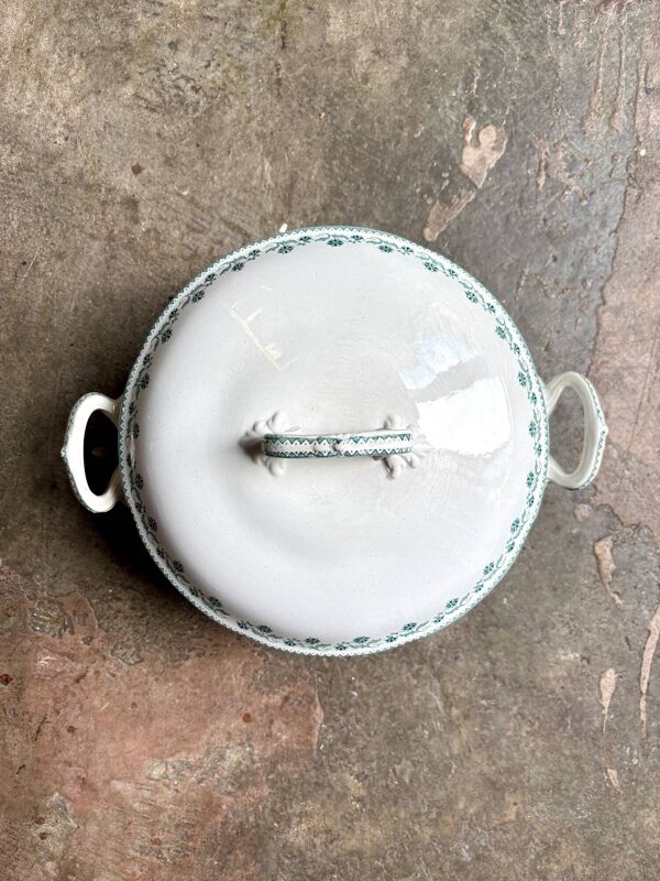 Soupière Moulin des Loups en terre de fer, service ''Georgette