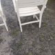 Pair of wooden armchairs