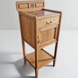 Art Deco style bedside table in solid oak, 1930s