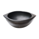 Empty colombian chamba black ceramic pocket, 70s