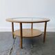 Mid-Century Modern circular coffee table by Schreiber