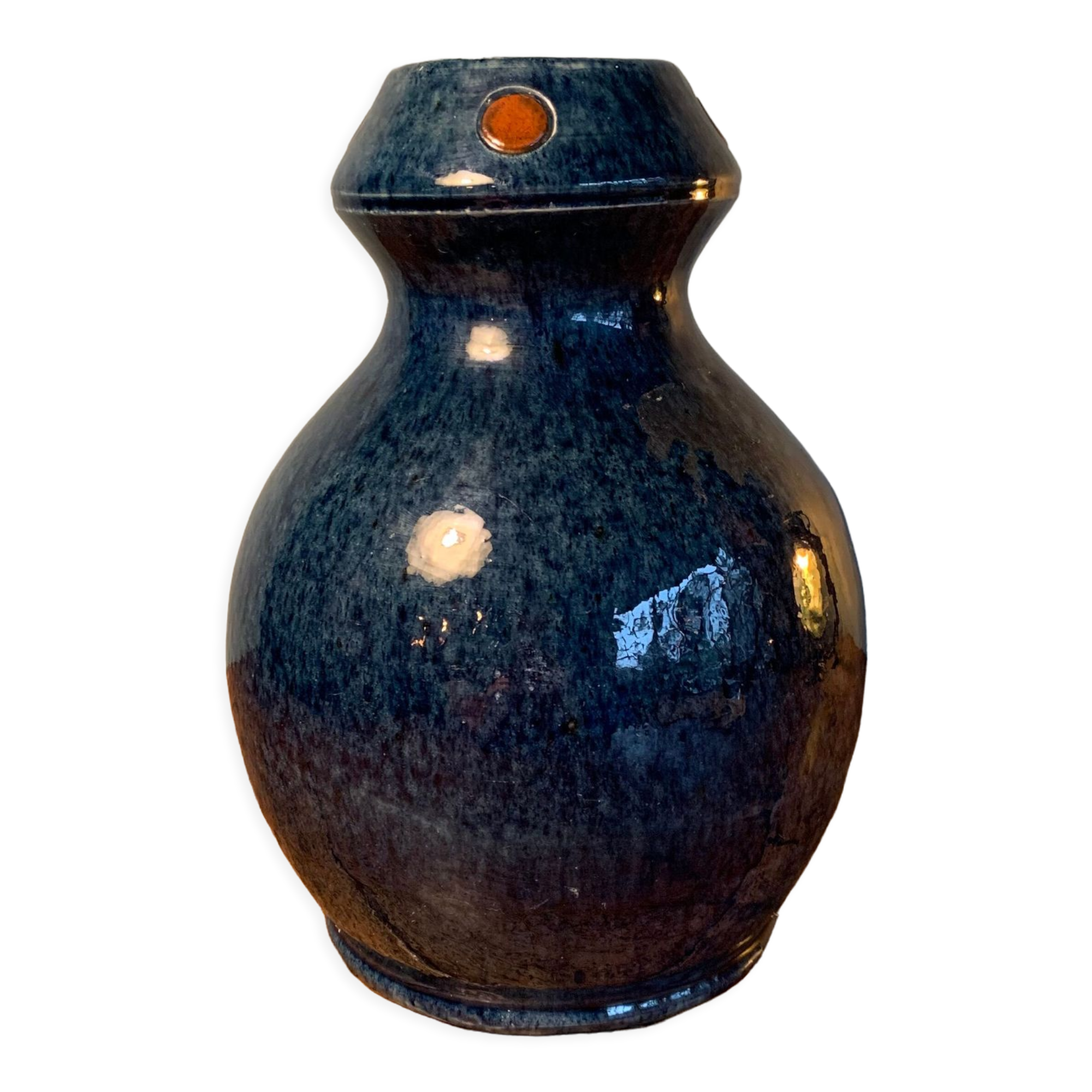 Art nouveau vase faience Thulin