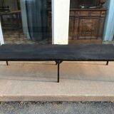 Table basse bois brûlé