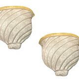 Large Murano Glass Sconces, Set of 2
