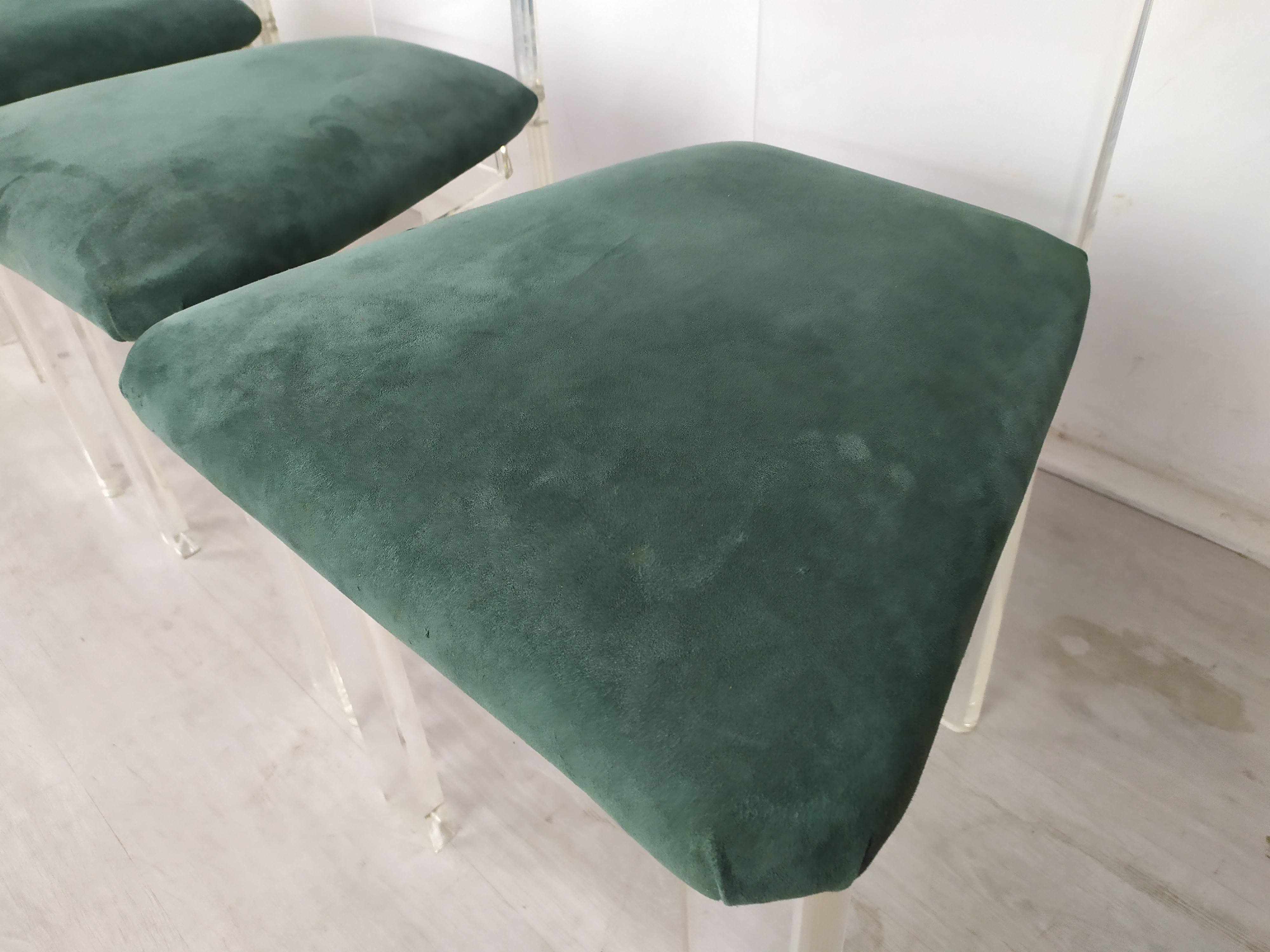 Plexiglas chairs Roche Bobois