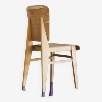 two  style wooden chairs