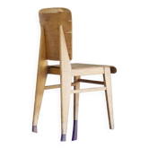 two  style wooden chairs