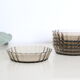 6 plats à tartelette, Arcopal, verre fumé, Vintage