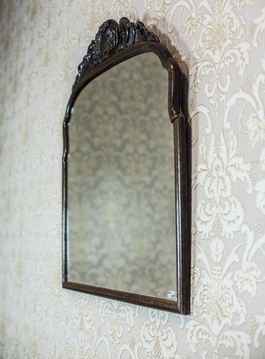 Antique Neo-Rococo Mirror in Wooden Frame, 1890s