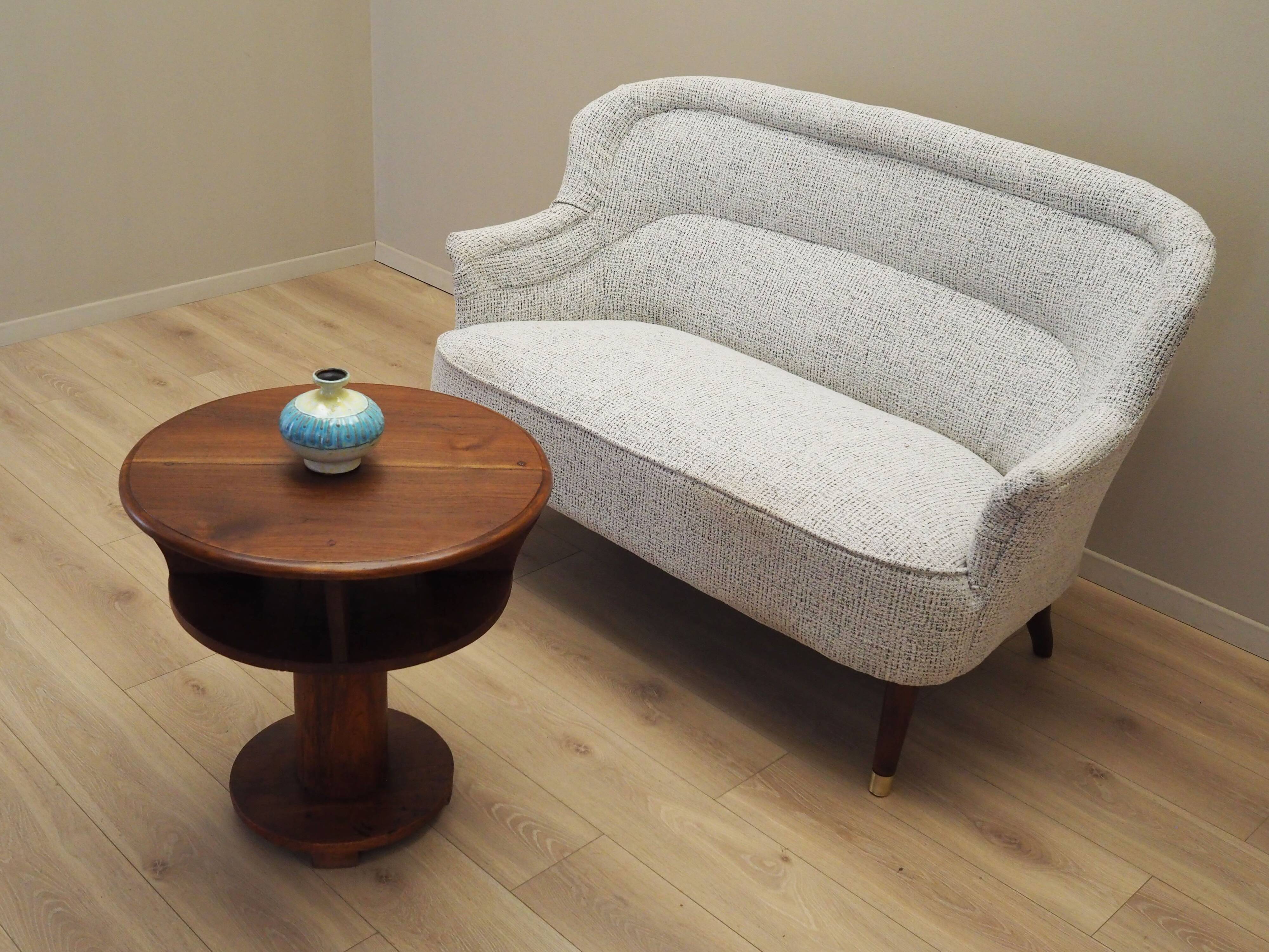 Sofa white melange, Italian design, 1960s, production: Italy