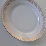 Gold-gilded Limoges porcelain plate