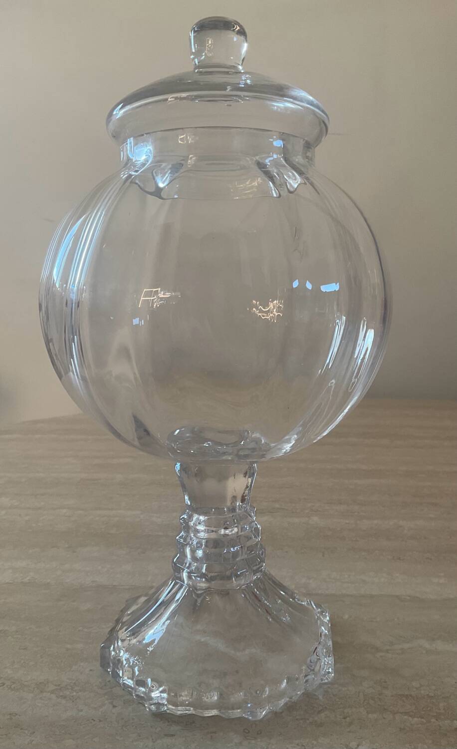 Vintage blown glass candy box