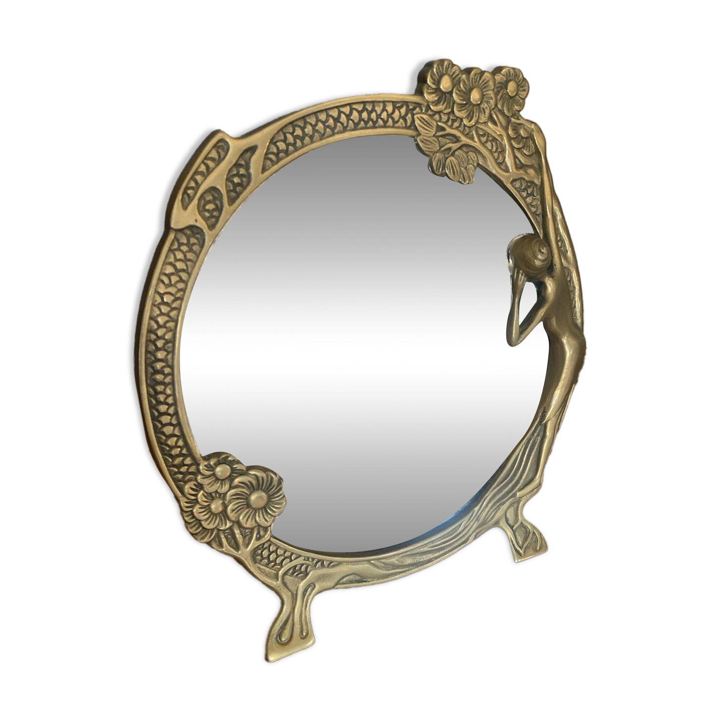 Art Nouveau table or makeup mirror